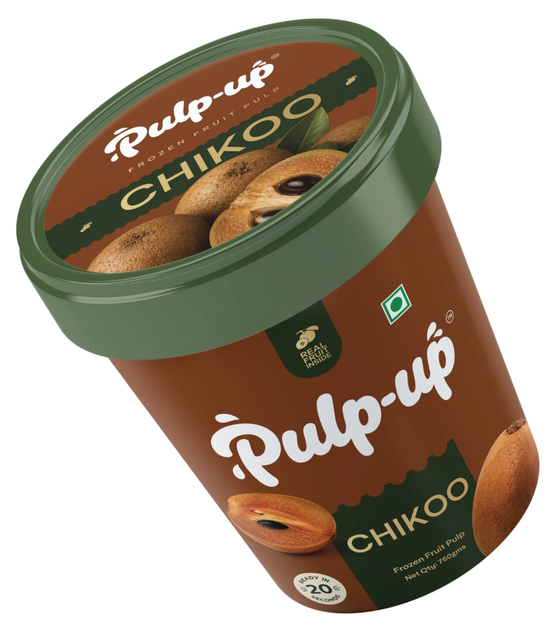Pulp-up Chikoo pulp